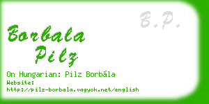 borbala pilz business card